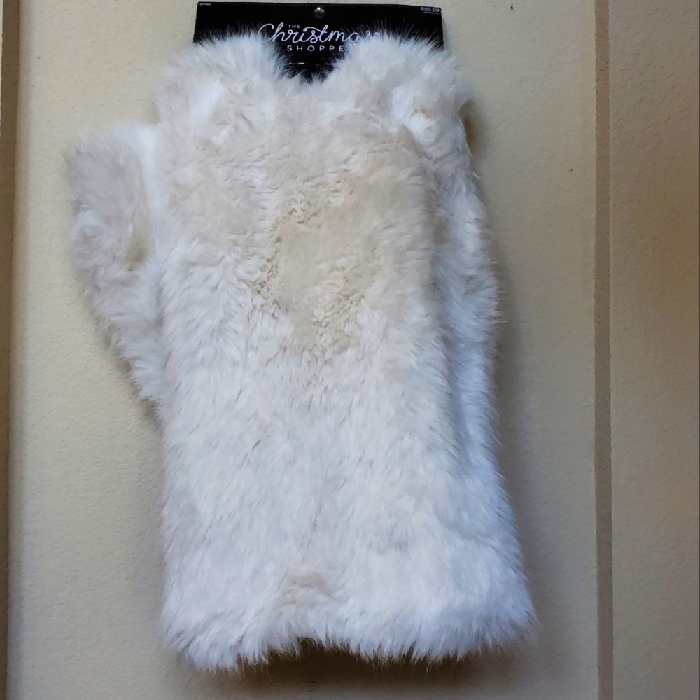 The Christmas Shoppe Faux Fur Christmas Skirt